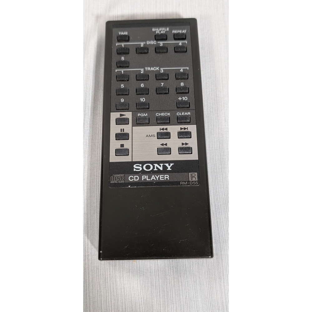 Sony Remote Control CD Player Compact Disc Digital Audio RM-D55 -Tested